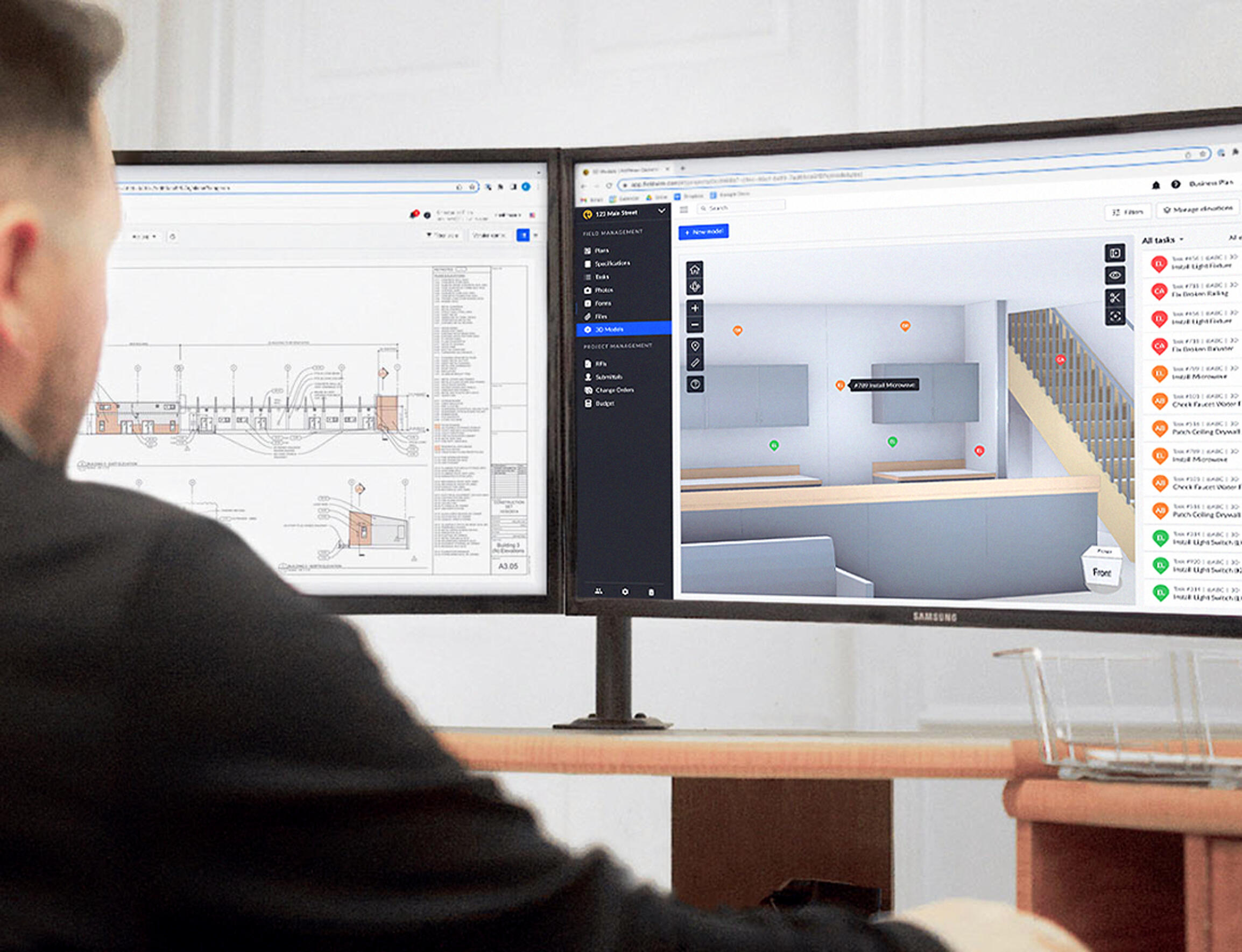 Plan and 3D model viewer on the web app