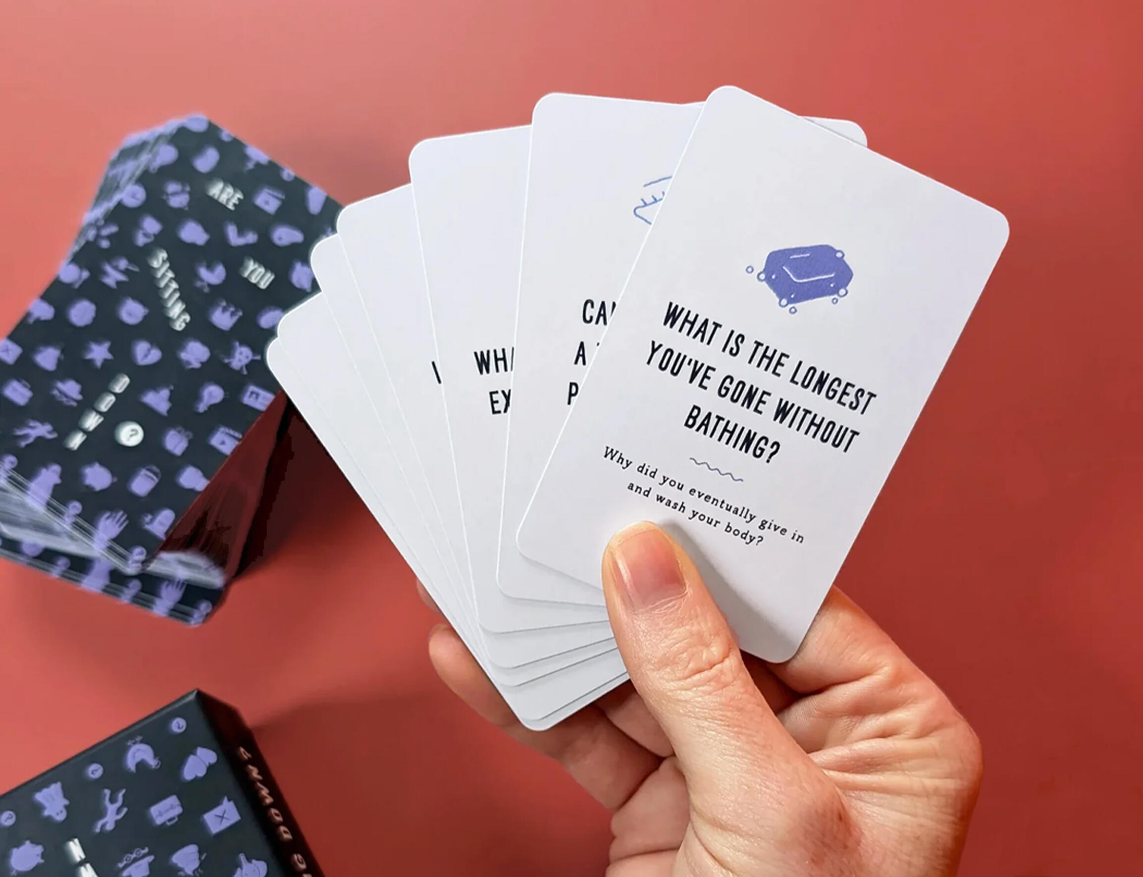 Handful of conversation cards